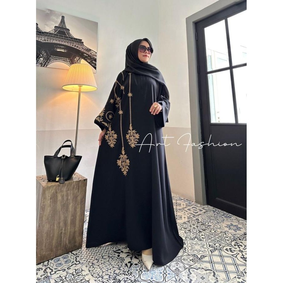 Best Item, Abaya Hitam Turkey Gamis Muslimah Jubah Umroh