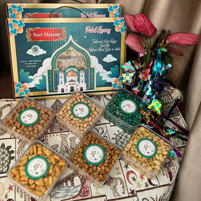 

New! PARCEL MIX KACANG SARI HARUM THR HAMPERS IDUL FITRI LEBARAN EID GROSIR Idul Fitri