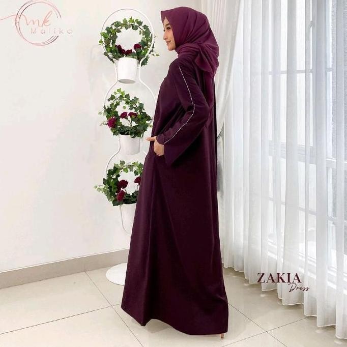 Super Murah, Zakia Dres Premium Bahan Marbela/Mazen Muslim Nyaman Gamis Lebaran