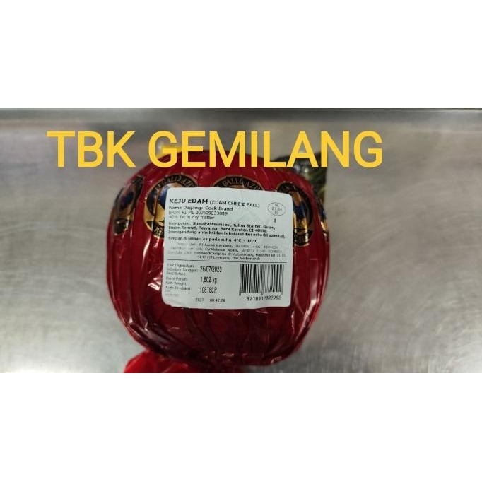 

KEJU EDAM AYAM MAS BOLA UTUH 1,58 - 1,62 KG