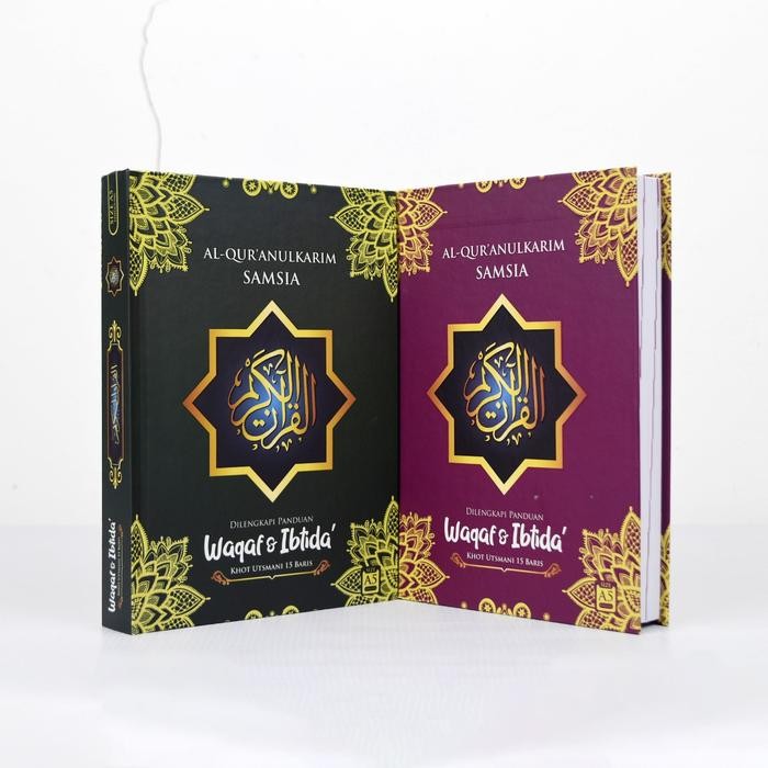 

Alquran Samsia Wakaf Ibthida A4 Besar Khat Utsmani 15 Baris Non Terjemah Ukuran Besar