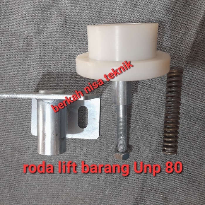 TERLARIS Roda Lift Barang unp 80 / nilon / roda nylon cargo lift UNP 80 Murah