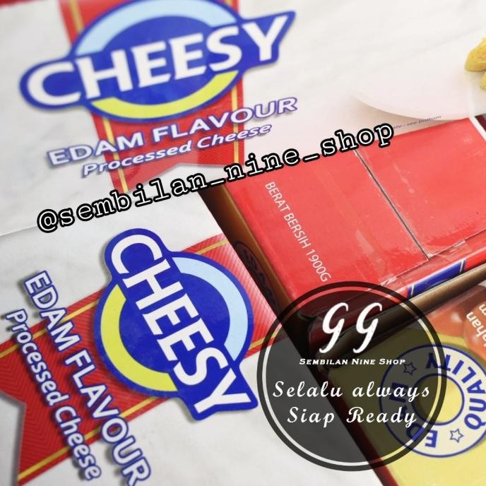 

CHEESY KEJU EDAM CHEESE 1.9 KG 1.900 GRAM RASA FLAVOUR OF EDAM