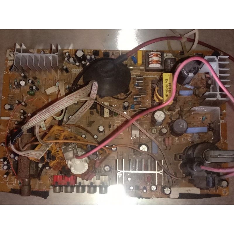 mesin TV Polytron siap rakit, 21 in slim