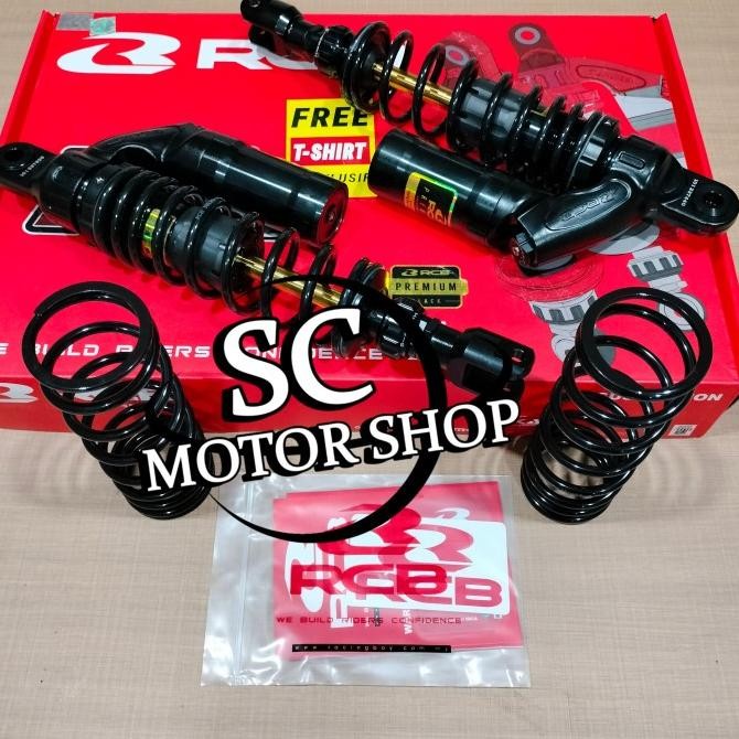 Shock RCB premium VD black series 360mm click rebound adv - pcx 160 Terlaris