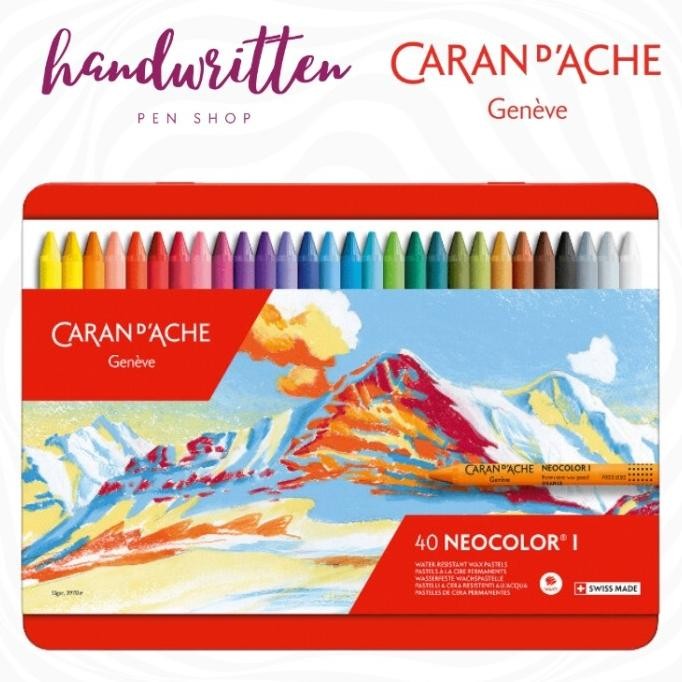 

CARAN DACHE NEOCOLOR BOX OF 40 COLORS CRAYON / PENSIL WARNA CARAN D'ACHE NEO COLOR