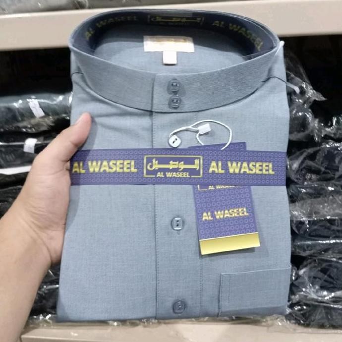 Best Promo, Baju Gamis / Jubah Al Waseel Woll Polos Non Manset Ori Import Vietnam | Jubah Saudi Orig
