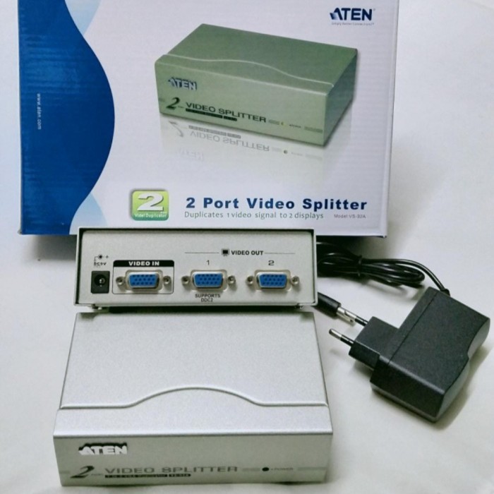 aten VGA splitter 2 port garansi resmi