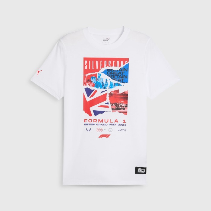 F1 Collection PUMA F1 2024 British GP Silverstone T-Shirt. Kaos Unisex