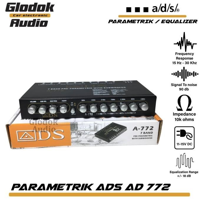 Ads A-772 -7 Band Pre-em Parametric With Subwofer 7 Band Terlaris