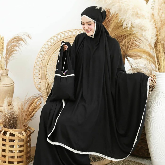 Mukena Tazbiya Plain Polos Jumbo Premium