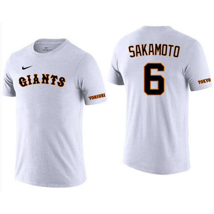 HAYATO SAKAMOTO - TOKYO GIANTS NIPPON BASEBALL NIKE COTTON T-SHIRT