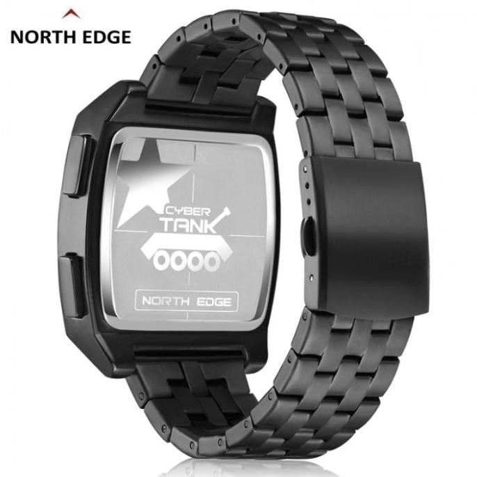NORTH EDGE CYBERTANK CYBER TANK Digital Watch Retro Wateproof 50M Terlaris