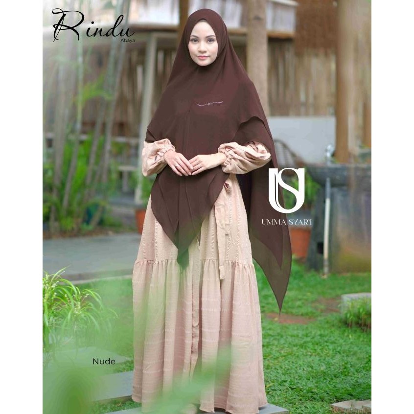 Terlaris, Gamis Rindu Abaya By Umma Syari