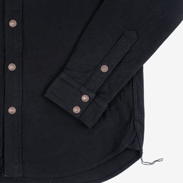 Iron Heart 12oz Moleskin CPO Shirt - Black