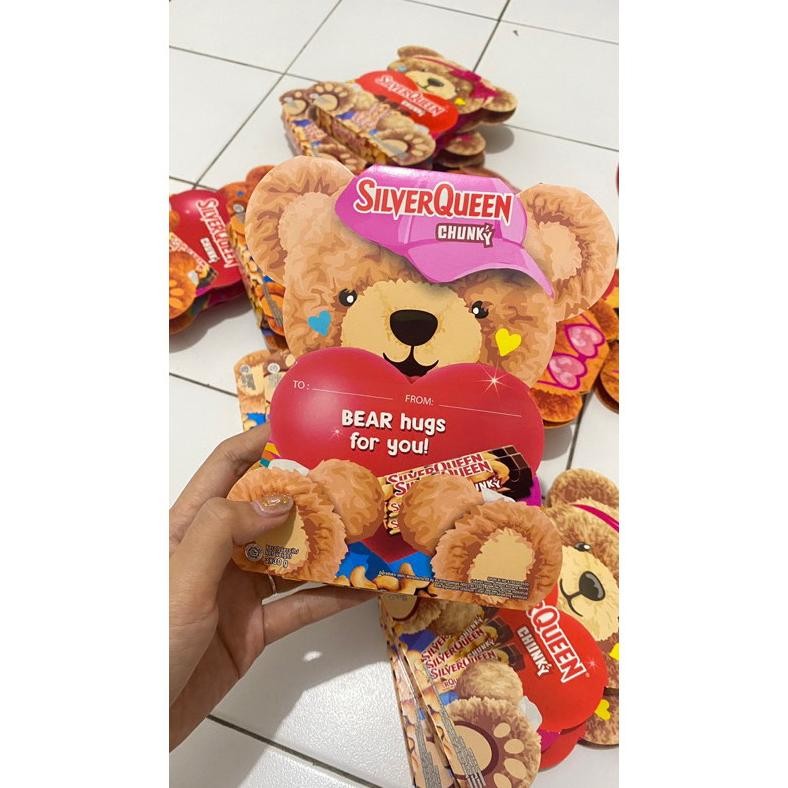 

TERMURAH [ FHSTORE ] Silverqueen Chunky Bar edisi Valentine bear isi Mede 3 x 30gr silverqueen beruang coklat valentine coklat beruang et-98