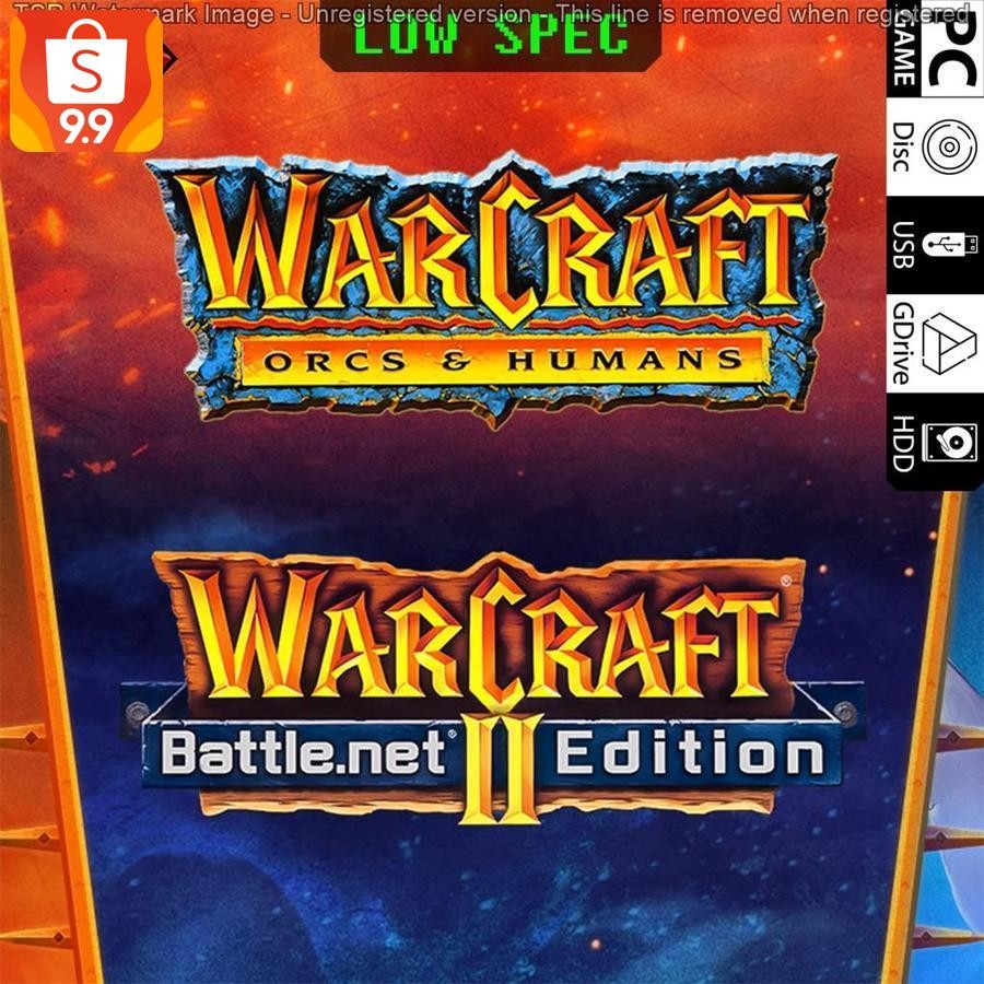 warcraft 1 & warcraft 2/warcraft & warcraft ii pc full version/game pc game/games pc games baru