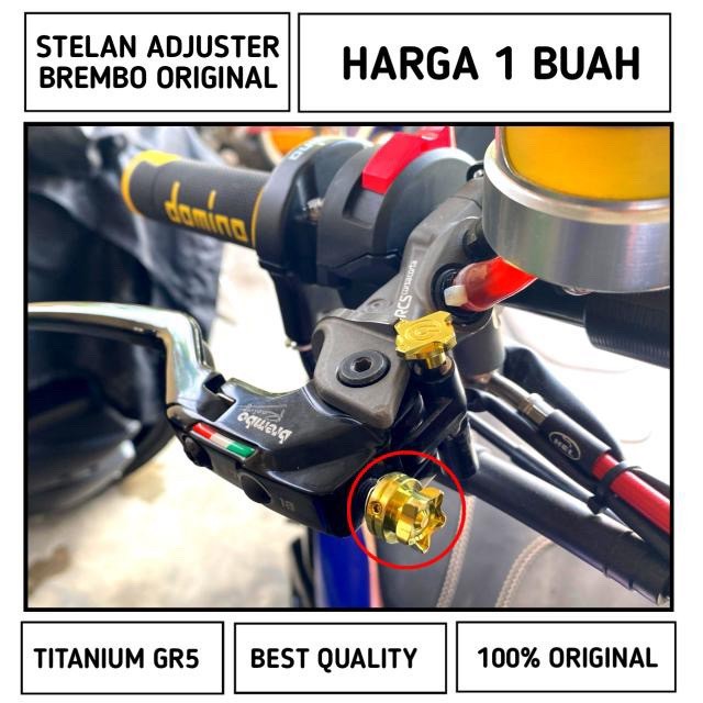 #Dijamin Aman Adjuster Brembo Rcs Titanium Gr5