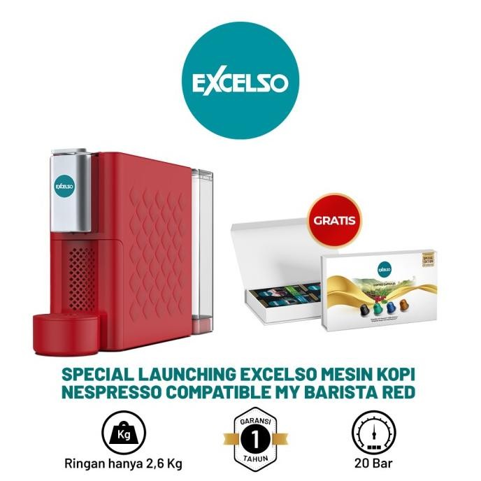 

Special Launching Excelso My Barista Red - Free Giftpack NC Excelso