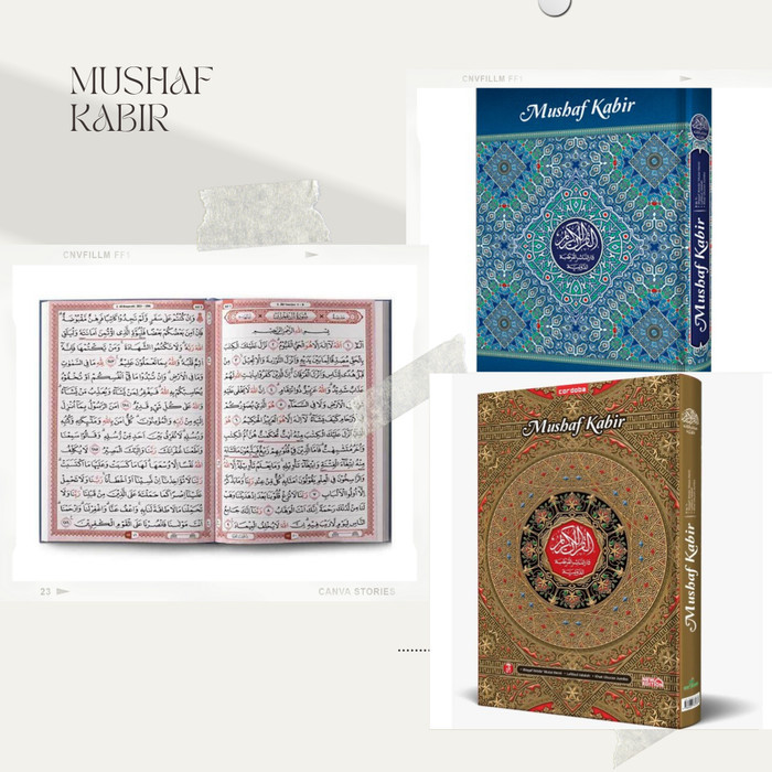 NEW (Al Quran Lansia Dan Tanda Berhenti) Mushaf Kabir "Cordoba" A3