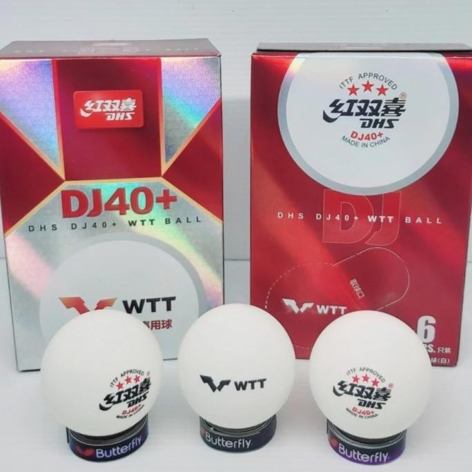 Bola Pingpong Dhs 3 Star Dj40+ Busan - Tenis Meja Dhs Wtt 3Star World