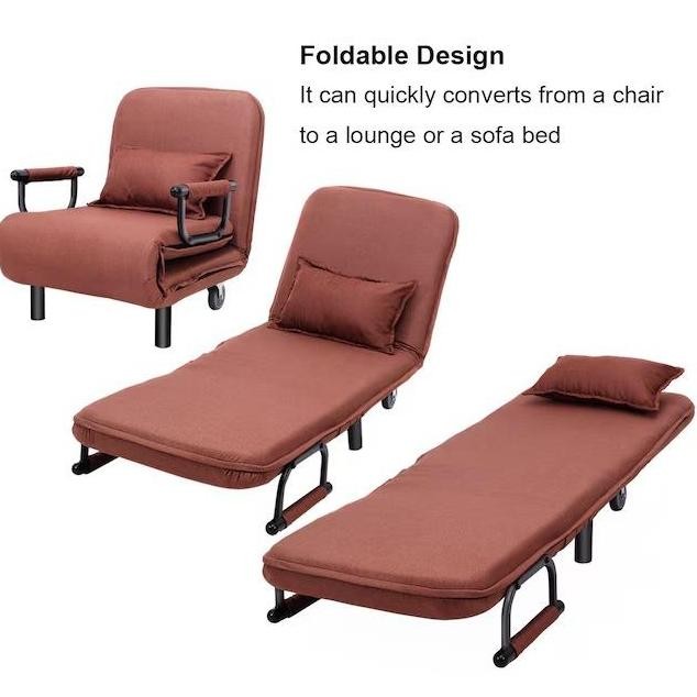 Camila Relaxing Chair Sofa Bed Multifungsi Sofa Lipat Minimalis 120 X 80Cm Bangku Tidur Ruang Tamu 2