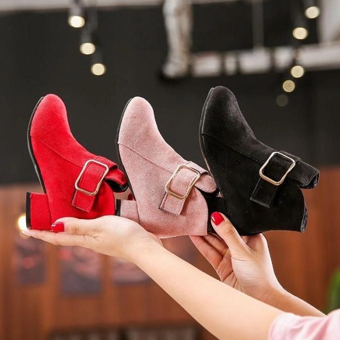 [terlaris] Sepatu Heels Anak Cewek Little Boots Import [terbaik]