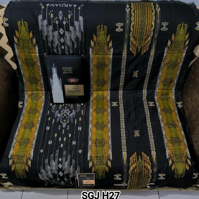 Sarung Ardan SGJ Gold khusus putih dan hitam Rayon Tebal