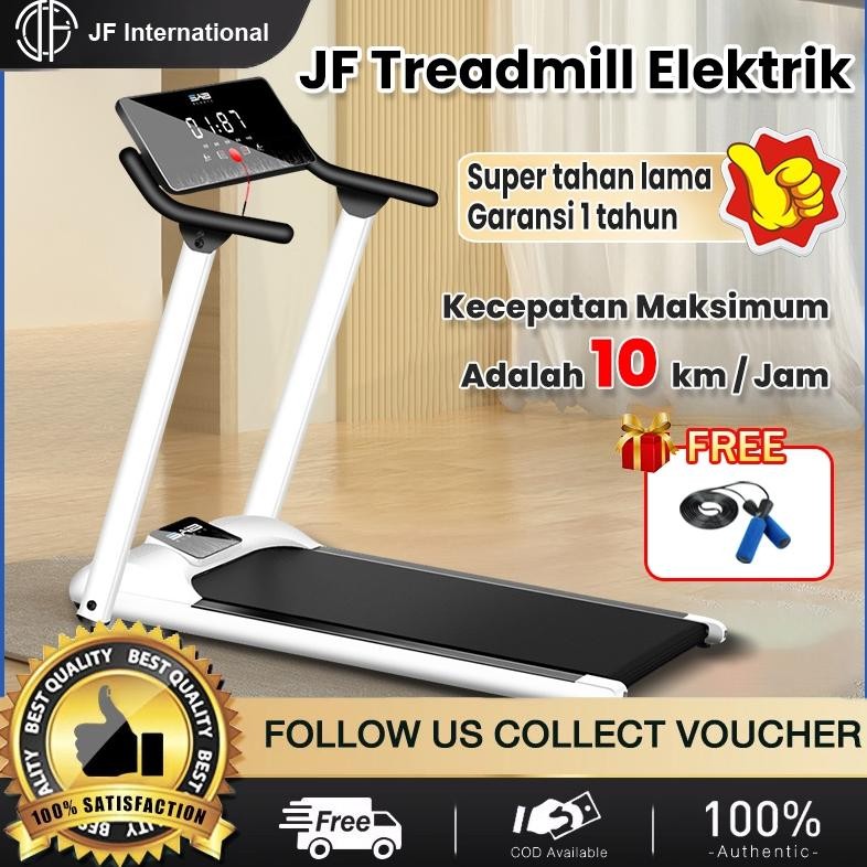 Jf Treadmill Elektrik Tredmil Listrik 2.0 Mesin Lari Olahraga Gym Fitness Cardio Alat Fitness Sp1003