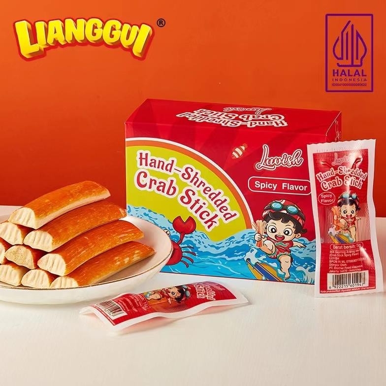 

SPECIAL LIANGGUI | CRAB STICK BARBECUE FLAVOR | CRAB STICK SPICY FLAVOR | CRAB STICK ANEKA RASA Kue Lebaran Best Seller Enak Paling banyak dibeli hj-43