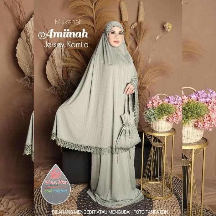 Miliki Mukena Amiinah Jersey Kamila Doa Ibu