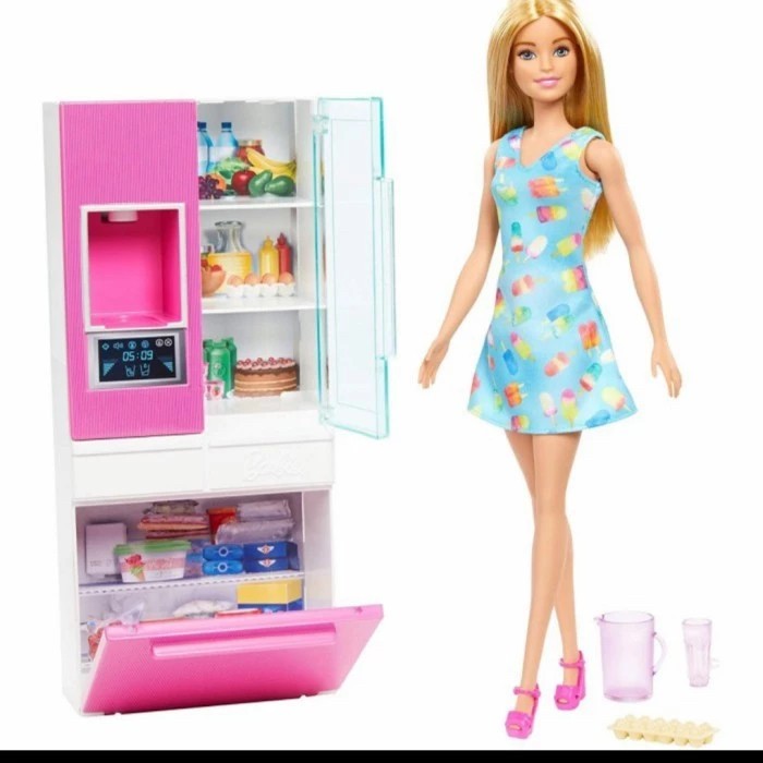 Barbie Refrigerator Playset Furniture Barbie Kitchen Dapur {TerlarisBest Seller}