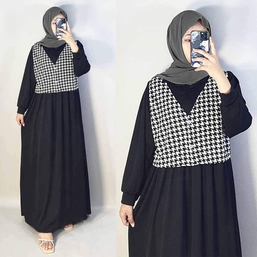 Aesthetic Import Remaja Cewek Dewasa Gsmis Outfit Remaja Bsju Ramadhan 2025 Dress Gamia Elegan Maxi 