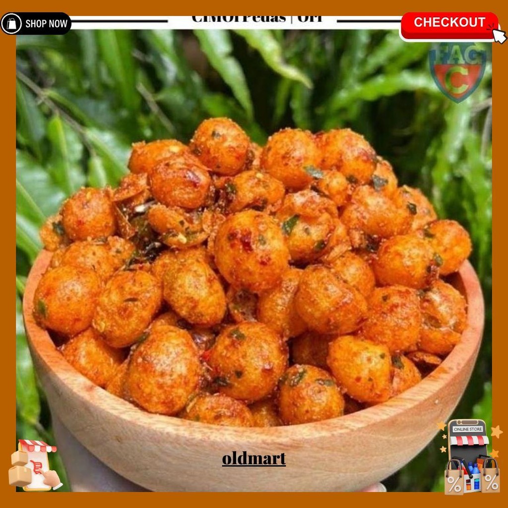

Cimol Kering Pedas Daun Jeruk 1Kg Emplod Endog Lewo Balado Basah Original Produk