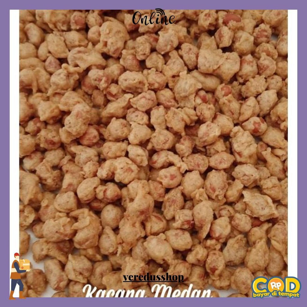 

{250G } Kacang Medan 250G / Kacang Peyek / Kacang Atom Tepung Kiloan Gratis Ongkir
