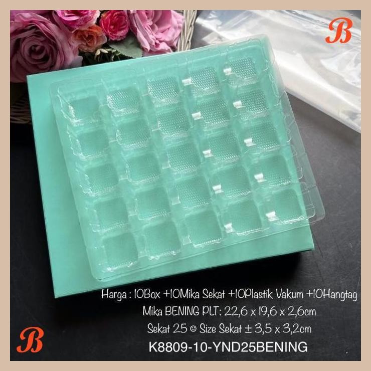 

| NS | (10PCS) KOTAK NATAL MIKA SEKAT K8809| BOX NASTAR| LAPIS|CEK VARIAN