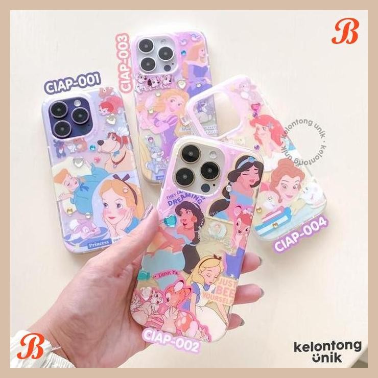 | CS | KELONTONG UNIK | (FREE DIY STICKER) PRINCESS ACRYLIC CASE WITH DIY STICKER - HARDCASE/ CASING
