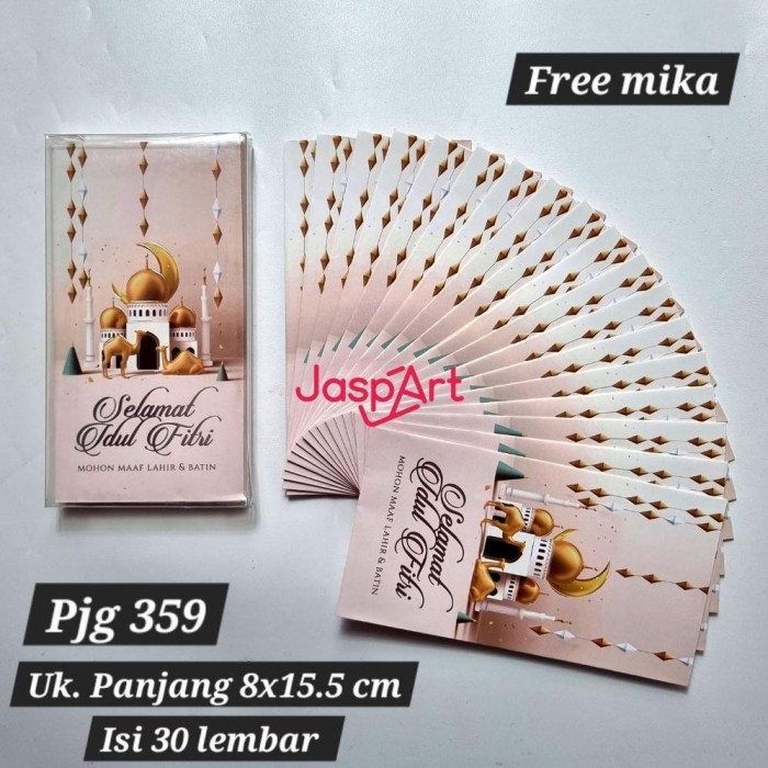 

Limited AMPLOP / ANGPAO LEBARAN HARI RAYA IDUL FITRI MIKA PANJANG ISI 30 LEMBAR Lebaran