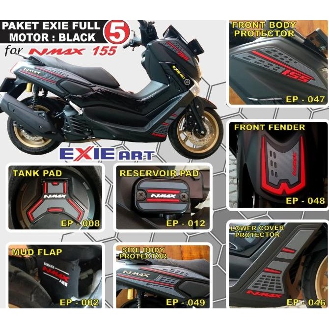 New  PAKET FULL BODY PROTECTOR YAMAHA NMAX 155 - AKSESORIS CARBON NMAX