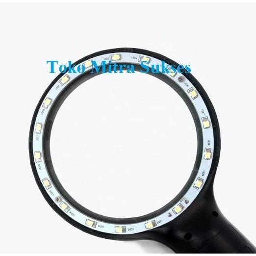 

KACA PEMBESAR 10X LAMPU LED 18 MAGNIFYING GLASS