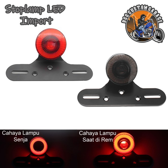 Stoplamp Led Import . Lampu Belakang Motor Custom Retro . Classic
