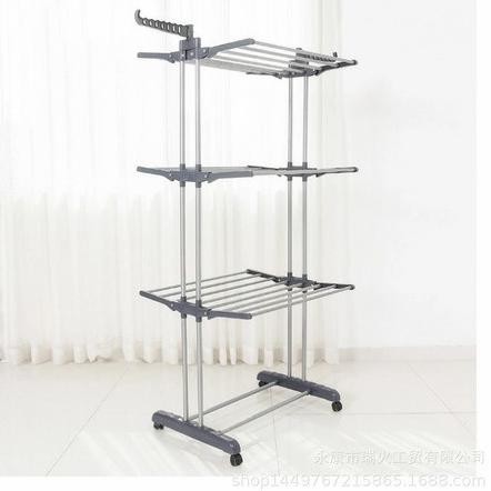 RAK JEMURAN 3 TINGKAT PORTABLE/MOBILE TOWEL RACK