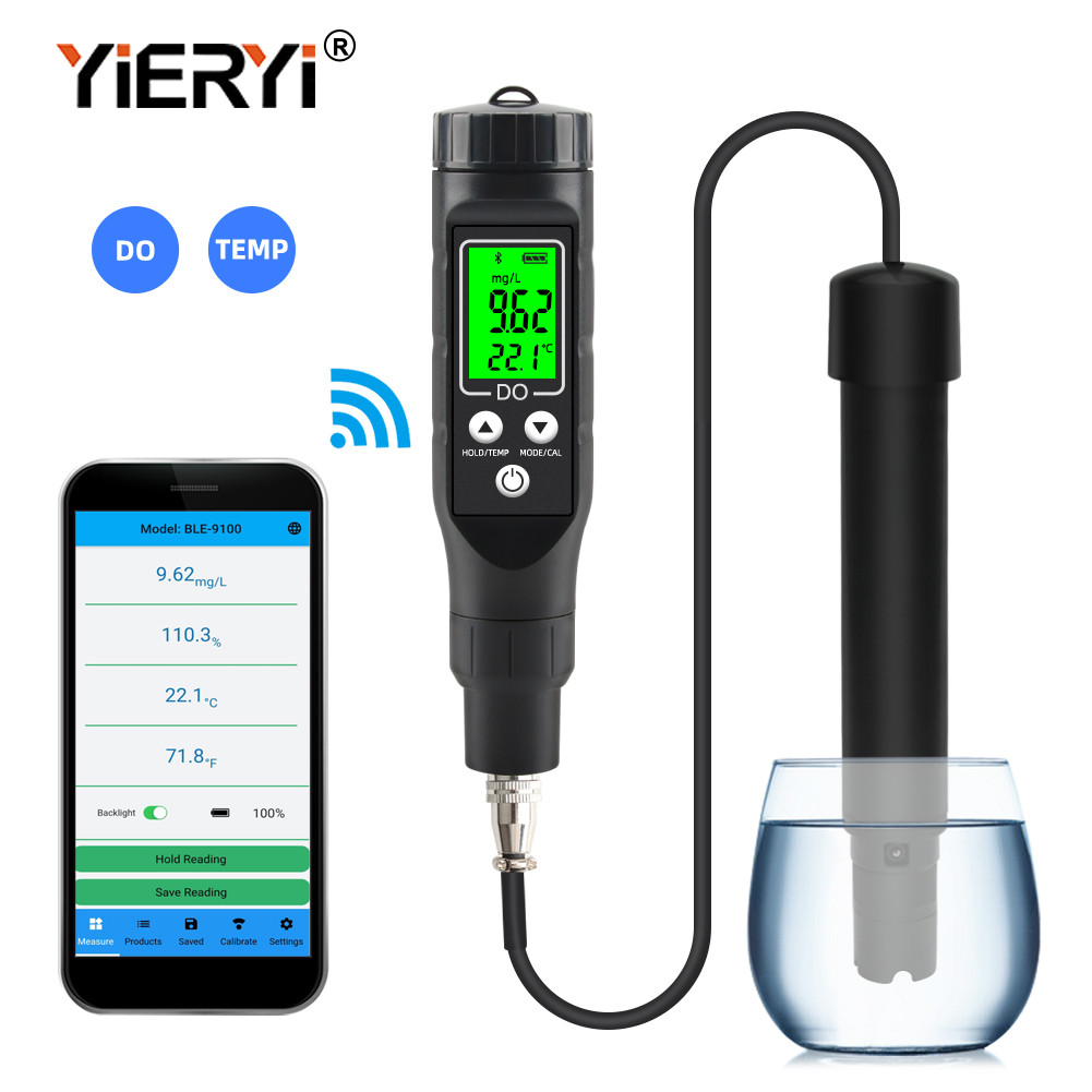 ARW BLE-9100 Blue Tooth-compatible Dissolved Oxygen Meter Professional Dissolved Oxygen Analyzer Oxy