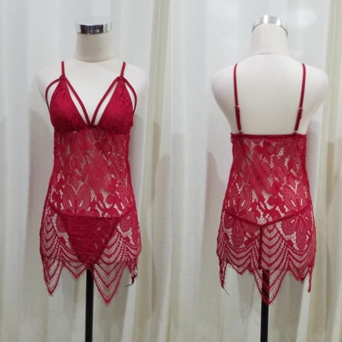 

Lingerie Seksi Dress Premium Merah Luxury (Rlin273) By Amor Collectio Original