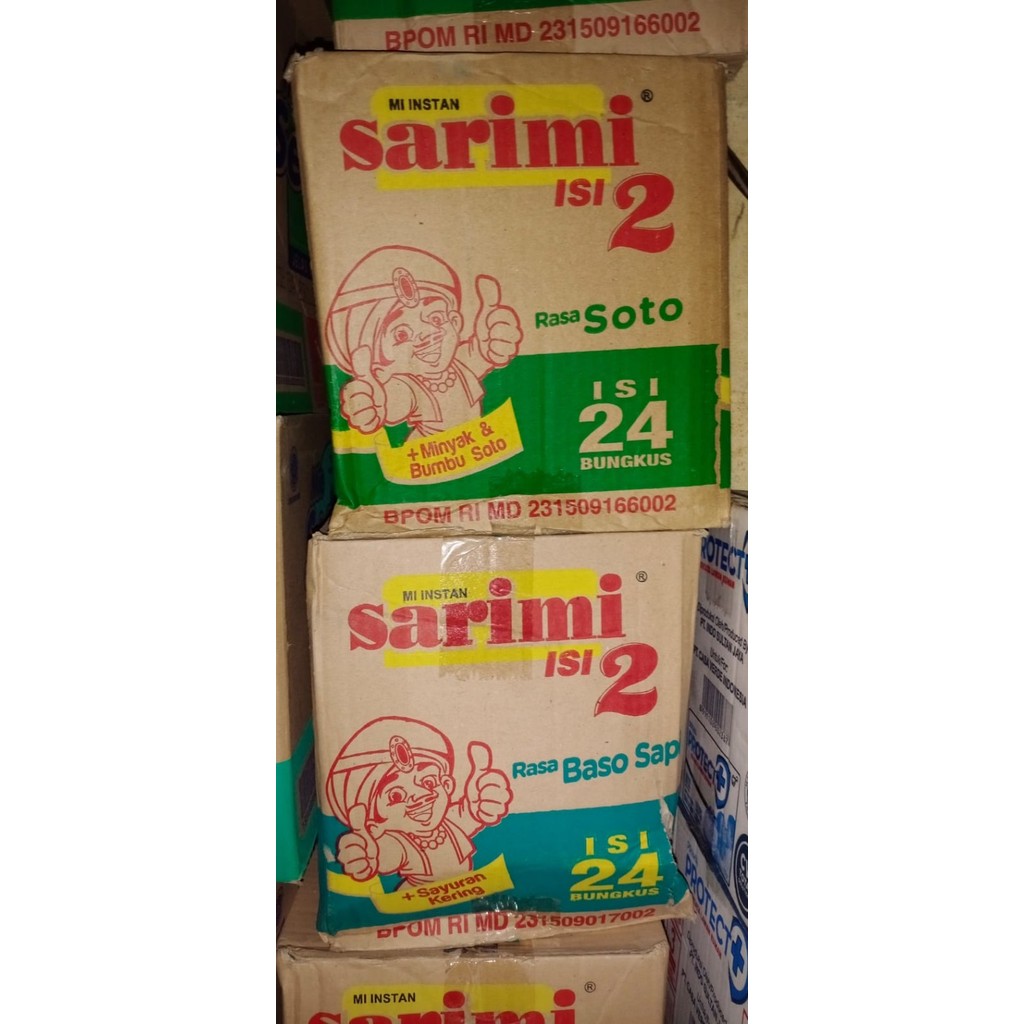 

PROMO MIE / PASTA / Sarimi isi 2 rebus mi soto dan baso kuah 1 dus isi 24 bungkus NON COD