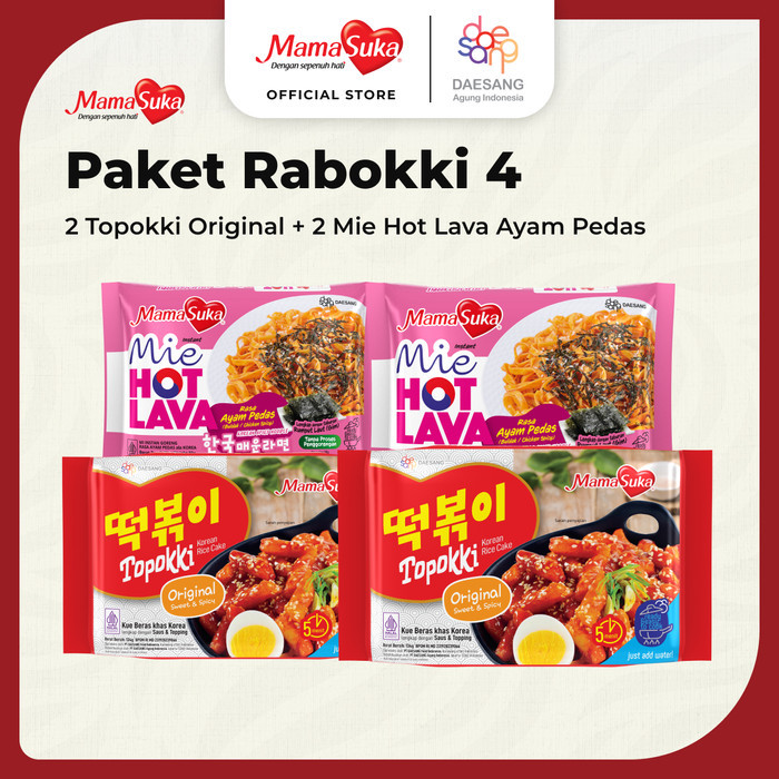 

PROMO MIE / PASTA / MamaSuka - Paket Rabokki 4 NON COD