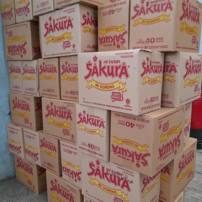 

PROMO MIE / PASTA / Mie Sakura Goreng 1 Dus isi 40 bks NON COD