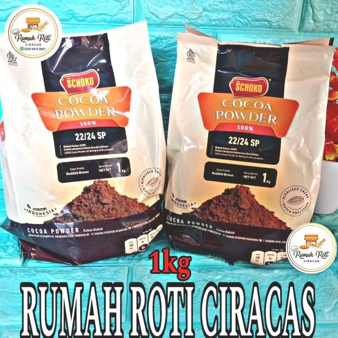 

SCHOKO COCOA POWDER 22/24 SP 1KG HALAL CHOCO COKELAT BUBUK COKLAT 1 KG KUE MINUMAN
