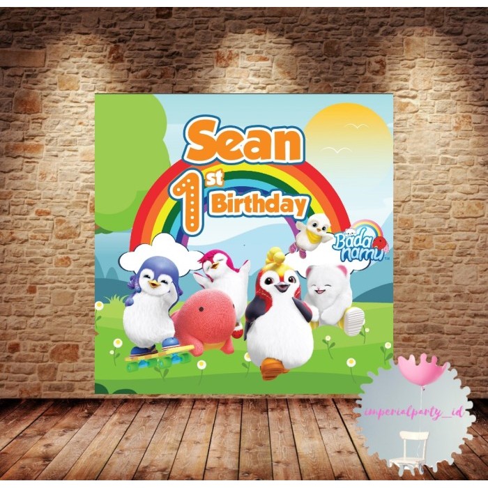 NEW Custom Backdrop Banner Spanduk Happy Birthday Badanamu