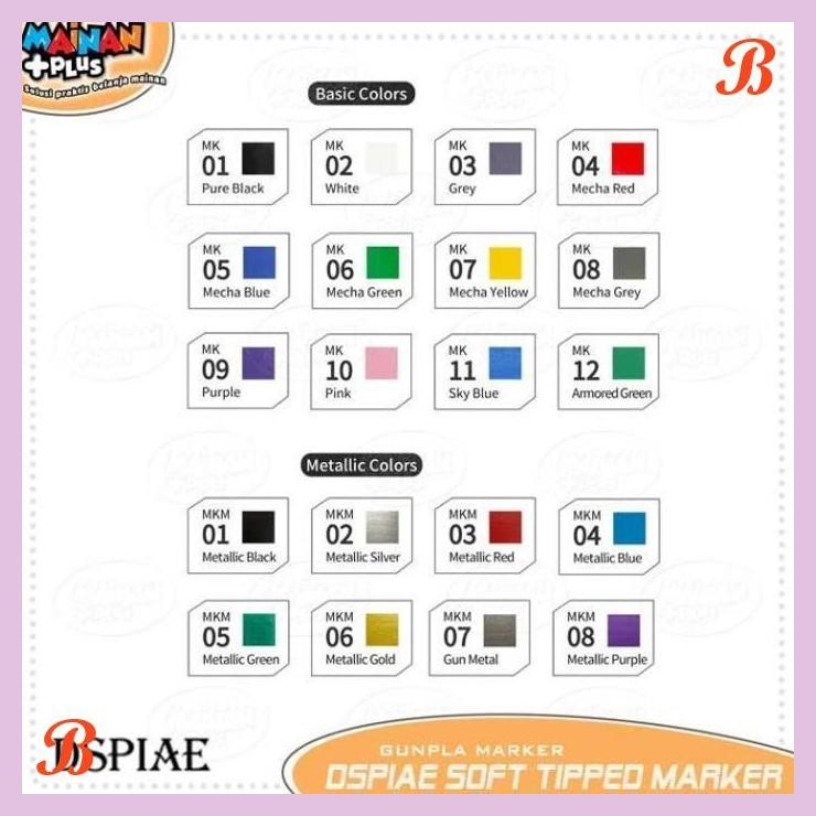 

| UM | DSPIAE SOFT TIPPED MARKER ACRYLIC SPIDOL GUNDAM GUNPLA MODEL KIT